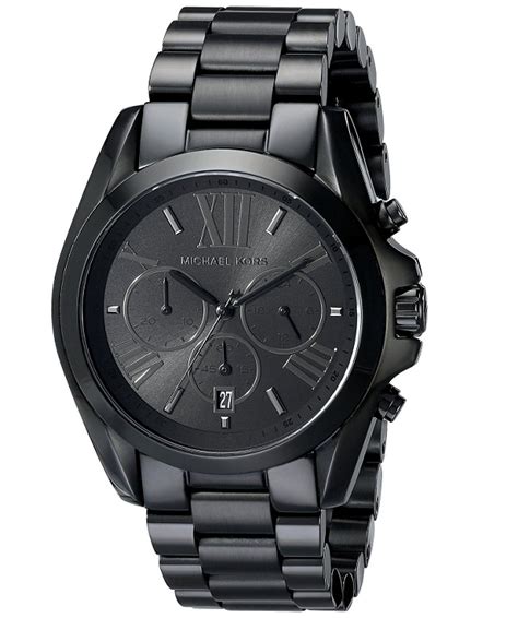 michael kors watch matte black|michael kors watches ladies black.